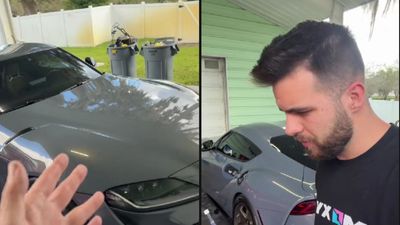 Toyota Supra owner makes ‘oopsie’ and runs out of gas on the road. The gauge reading after four gallons? ‘That’s crazy’