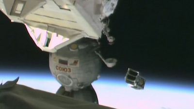 'You're free!' Tiny Japanese satellites escape doomed space station years ahead of its fiery death | Space photo of the day for Oct. 21, 2025