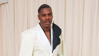 Jewel-Toned Accents In Colman Domingo's Living Room Invigorate A Mid-Century Wooden Scheme, Bringing New Life To A Flagging 2025 Trend