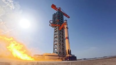 China's 1st reusable rocket test fires engines ahead of debut flight (video)