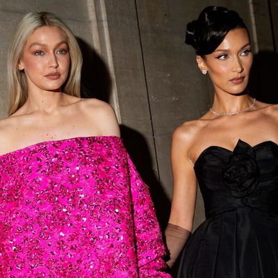 Gigi and Bella Hadid Trade the Runway for Alana Hadid's Wedding in Olive Green Bridesmaid Dresses