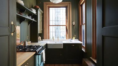 This Galley Kitchen Countertop Trick Is the One Thing Designers Tell Me They'll Always Do in Narrow Spaces
