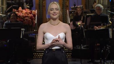 ‘I Know That’s Rude.’ Emma Stone Talks Putting Popcorn In Louis Vuitton Dress Pockets And Getting It Everywhere On The SNL Set