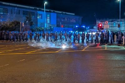 Five men appear in court charged following disorder in Dublin