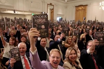 Eric Trump posts AI video of crowd in White House holding up his book to promote his memoir