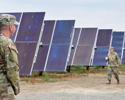 Renewable energy investment should come from defence budgets, say retired military leaders