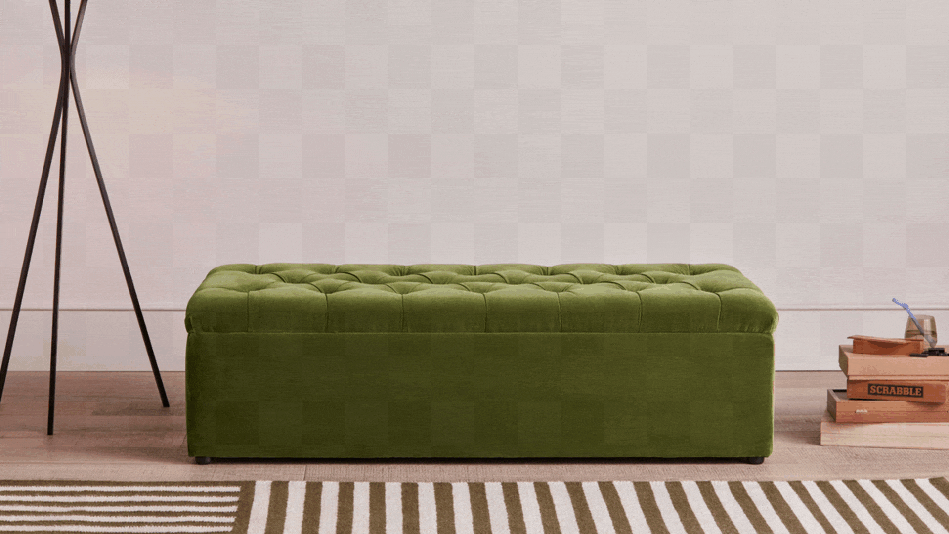 I Never Knew You Could Buy a Footstool That Turns Into a Bed — This Genius, Space-Saving Trick Is the Ultimate Small-Space Hosting Find