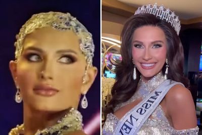 Moment beauty pageant contestant stuns audience by ditching her wig in bold health statement