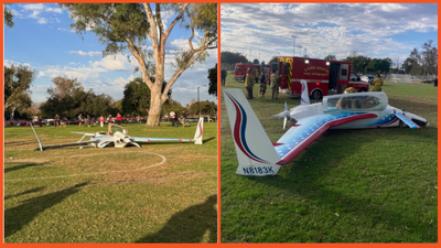 Walk in the park turns tragic as woman struck by small plane during emergency landing in Long Beach