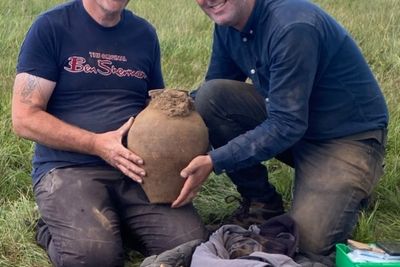 Detectorist uncovers what could be Wales’s biggest treasure hoard buried in a muddy field