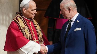 King Charles and Queen Camilla join Pope in historic Vatican prayer