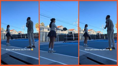 ‘Acting like he’s the victim’: Man interrupts girl’s pickleball game to ask a question but TikTok clocks his ulterior motives