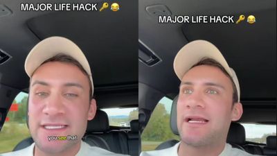 Man gets pulled over going 20 mph over the limit. Then he spots a Cybertruck and talks his way out of the ticket