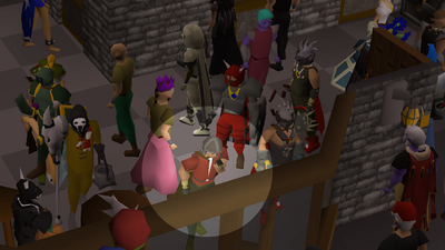 There's a guy in Old School RuneScape trying to eat over 500,000 trout, everyone keeps giving him more, and he might actually be a master market manipulator
