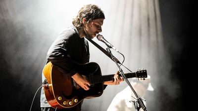 “The Goldtop Les Paul was the first guitar I bought leading into the Harry rehearsals. I played SNL with it – and every night since”: Mitch Rowland on treading the line between pop superstars and sublime folk fingerstyle – and why touring doesn’t add-up