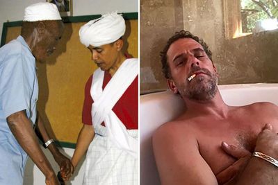 Trump team revises White House timeline with ‘drug user’ Hunter Biden, Clinton embracing Monica and Obama in a turban