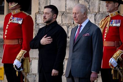 King Charles greets Zelensky with ceremonial welcome at Windsor Castle