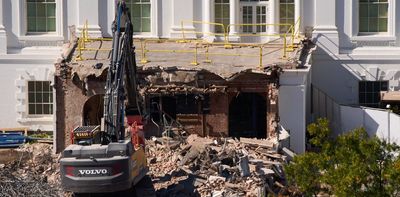 Demolishing the White House East Wing to build a ballroom embodies Trump’s heritage politics