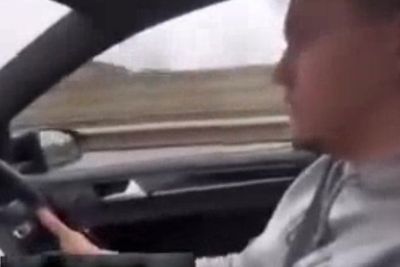 Ex-police officer filmed speeding at 166mph down busy main road by his own sister