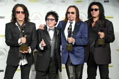 Original Kiss bandmates reunite at Ace Frehley’s memorial
