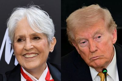 White House issues four-word response to Joan Baez poem about Trump’s brain being eaten by ‘little green worm’