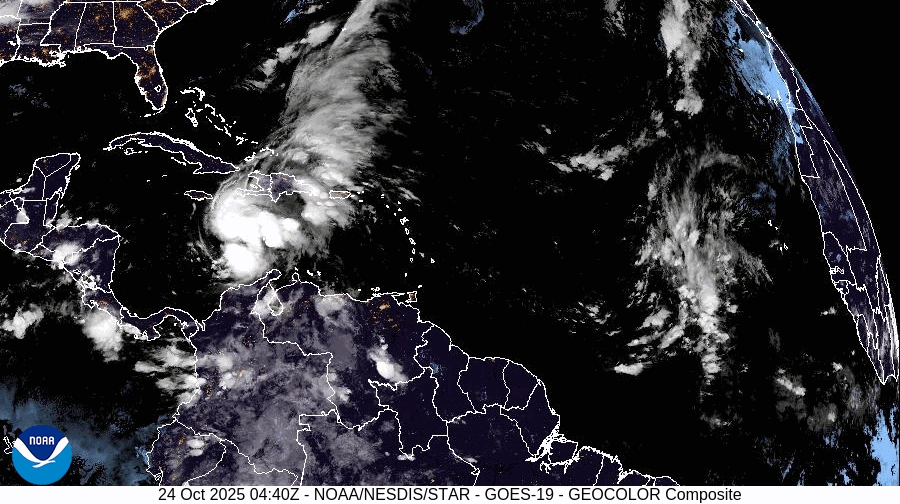 'Near stationary' Tropical Storm Melissa is moving slower than a person walking — and it may bring deadly flash floods to the Caribbean