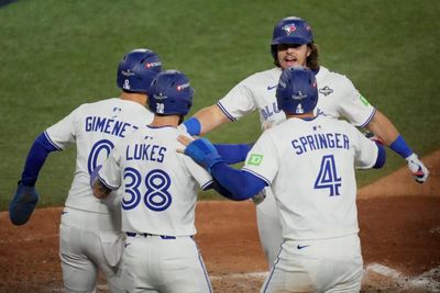 Blue Jays batter Dodgers with nine-run sixth inning to take World Series opener