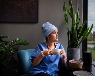 ‘Every time I step outside, the first thing on my mind is my forehead’: the women getting hair transplants