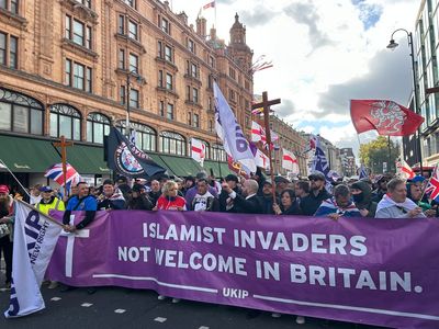 London protests LIVE: Four arrests as UKIP protest and counter-demo begin in capital