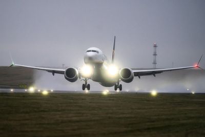 Moment planes forced to stop landing at Leeds Bradford Airport after runway problems