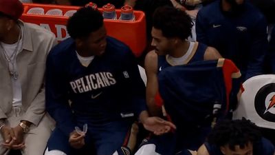 Pelicans Rookie Adorably Asked Jordan Poole If He Had to Wear Team Warmups on Bench