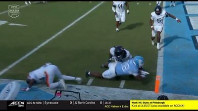 North Carolina Inches Short of OT Upset of No. 16 Virginia After Gutsy Bill Belichick Call