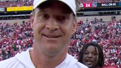 ESPN Mics Caught Lane Kiffin Playfully Chirping Oklahoma Player After Ole Miss Win