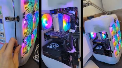 This RGB PC in a plastic jug is uncomfortably beguiling — $150 build armed with an Xeon chip is literally bottlenecked