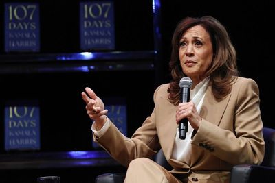 Kamala Harris slams billionaires for ‘bending the knee at the foot’ of ‘tyrant’ Donald Trump