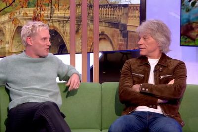 Jon Bon Jovi appears shocked at Jamie Lang’s song confession during live interview
