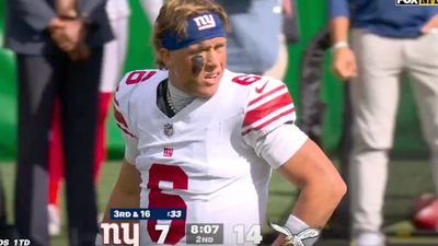 Jaxson Dart Seen Having Heartbreaking Reaction to Cam Skattebo’s Ugly Injury