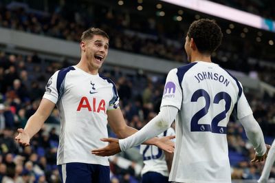 Everton 0-3 Tottenham: Micky van de Ven at the double as Spurs climb into third