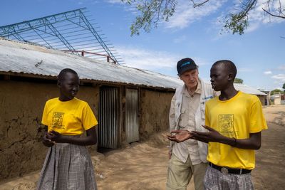 Liam Neeson witnesses impact on children of global funding cuts in South Sudan