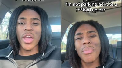 TikToker refuses to park next to certain cars in parking lots. Drivers aren’t happy about it