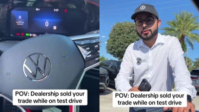 ‘Looks like you have to now’: Florida dealership salesman reveals what happens when you return from test drive. Your trade-in is already gone