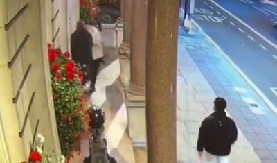 Shocking moment American boss mugged for his watch in Mayfair