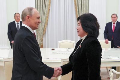 North Korea's top diplomat meets with Putin on a visit to Russia