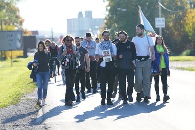 Students trek across Serbia to campaign for station collapse victims ahead of anniversary