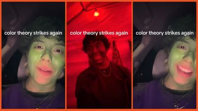 ‘Color theory strikes again’: Unfortunate partygoer opts for green face paint at Halloween do only to learn their make up looks offensive under red lighting