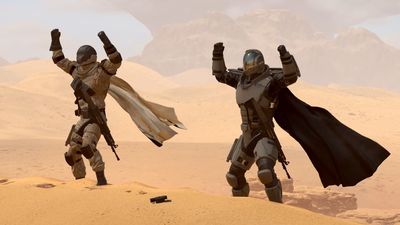 Helldivers 2 players accept the win and the free cape after Arrowhead miraculously finds millions of extra Liberty Day kills under a rug: "We can only track" melee or bullets and "we went with bullet kills"