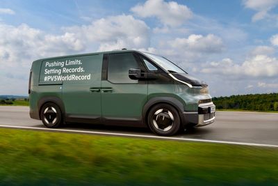 New Kia electric van sets world record with 430-mile single-charge run