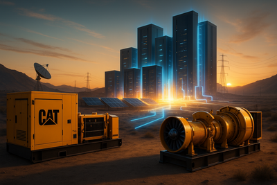 Caterpillar In Prime Position As Data Centers Seek Faster, More Reliable Power