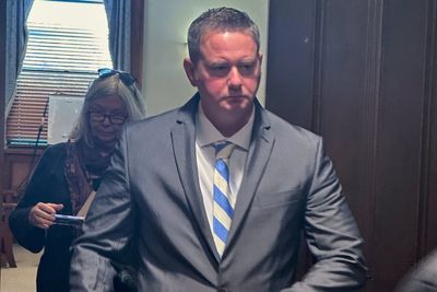 Ex-trooper on trial for murder is accused of using his car as a battering ram