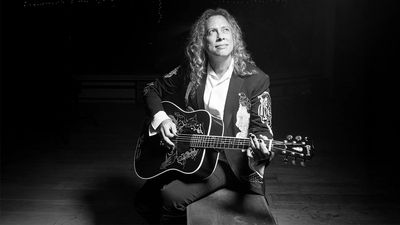 “It’s like the Hummingbird only evil”: Kirk Hammett’s new Custom Shop signature Raven dresses up the classic Gibson acoustic for Halloween